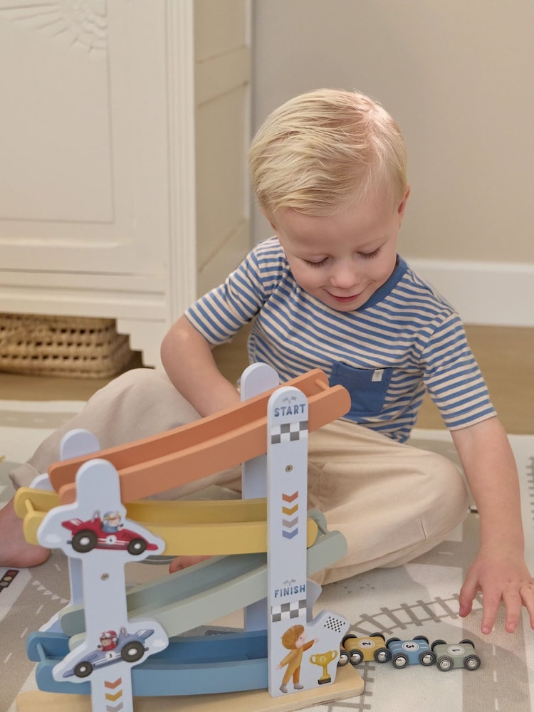 Little Dutch Multi Ramp Racer Wooden Toy - Image 2 of 3 Little Dutch Multi Ramp Racer Wooden Toy - Image 2 of 3