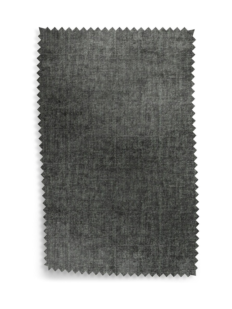 Dark Grey Fabric by The Metre Plush Chenille - Image 1 of 1