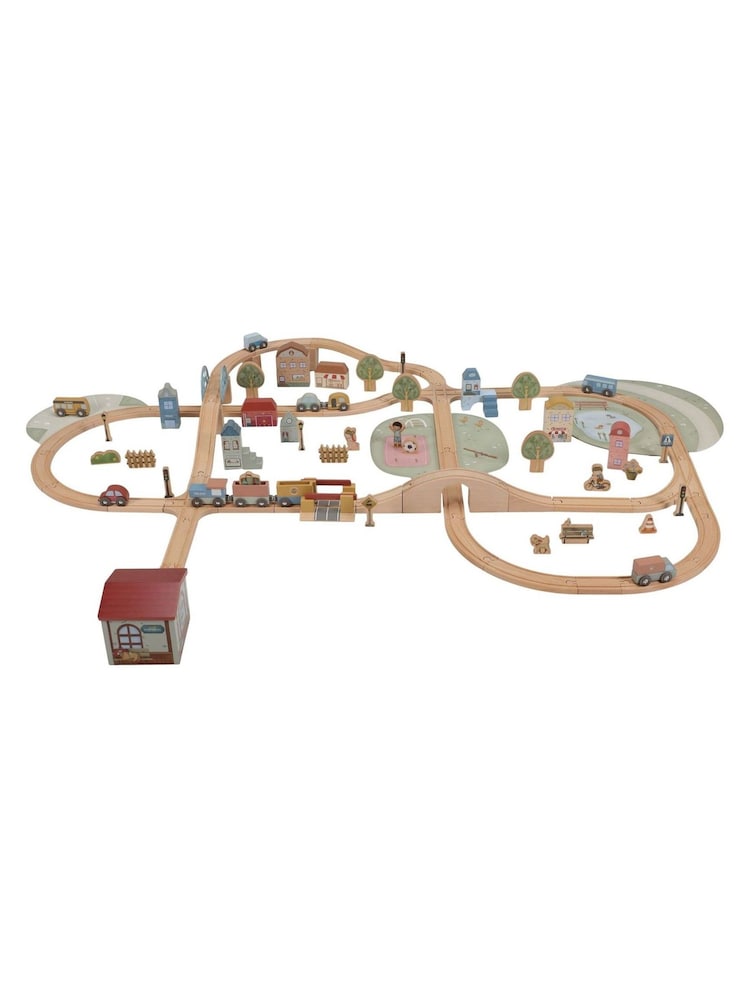 Little Dutch Multi XL Train Track Set Wooden Toy - Image 5 of 5 Little Dutch Multi XL Train Track Set Wooden Toy - Image 5 of 5