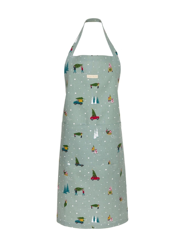 Sophie Allport Blue Home For Christmas Apron - Image 1 of 1