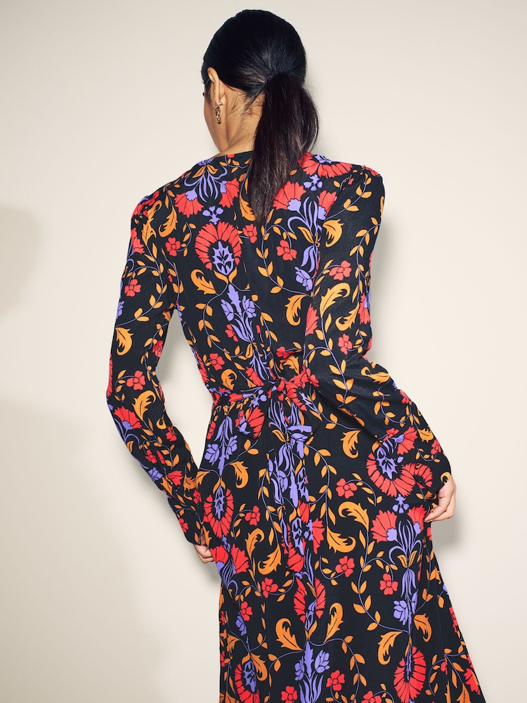 Myleene Klass Pink Animal Print Wrap Dress - Image 5 of 5