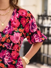 Myleene Klass Pink Floral Tea Dress - Image 5 of 9