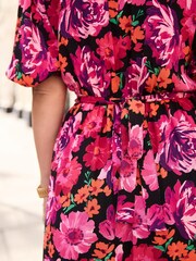 Myleene Klass Pink Floral Tea Dress - Image 7 of 9