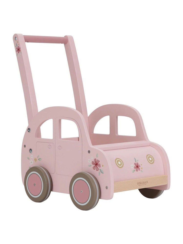 Little Dutch Pink Baby Walker Wooden Toy - Image 3 of 3 Little Dutch Pink Baby Walker Wooden Toy - Image 3 of 3