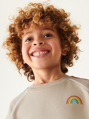 Little Bird by Jools Oliver Stone Rainbow Crew Neck Sweatshirt - Image 3 of 7