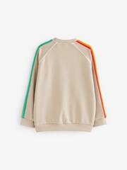 Little Bird by Jools Oliver Stone Rainbow Crew Neck Sweatshirt - Image 6 of 7