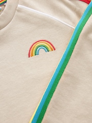 Little Bird by Jools Oliver Stone Rainbow Crew Neck Sweatshirt - Image 7 of 7