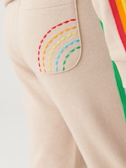 Little Bird by Jools Oliver Stone Rainbow Striped Joggers - Image 5 of 9