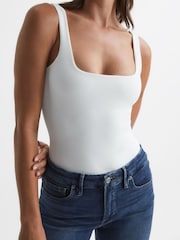 Good American White Good American Square Neck Bodies - Image 1 of 7