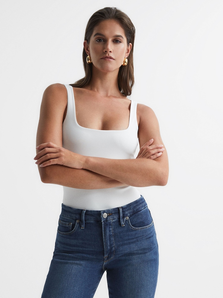Good American White Good American Square Neck Bodies - Image 6 of 7