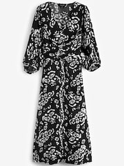 Myleene Klass Printed Midi Wrap Dress - Image 6 of 6