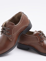 River Island Boys Brown Embossed Point Shoes - Image 4 of 4