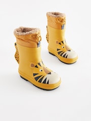 Yellow Tiger Cuff Wellies - Image 1 of 6