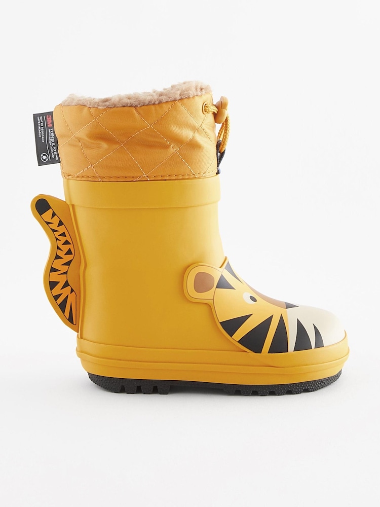 Yellow Tiger Cuff Wellies - Image 2 of 6