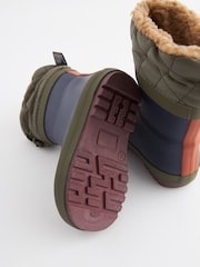Navy Colourblock Cuff Wellies - Image 5 of 6
