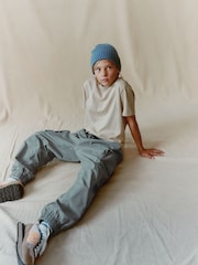 Petrol Blue Lined Parachute Cargo Trousers (3-16yrs) - Image 3 of 8