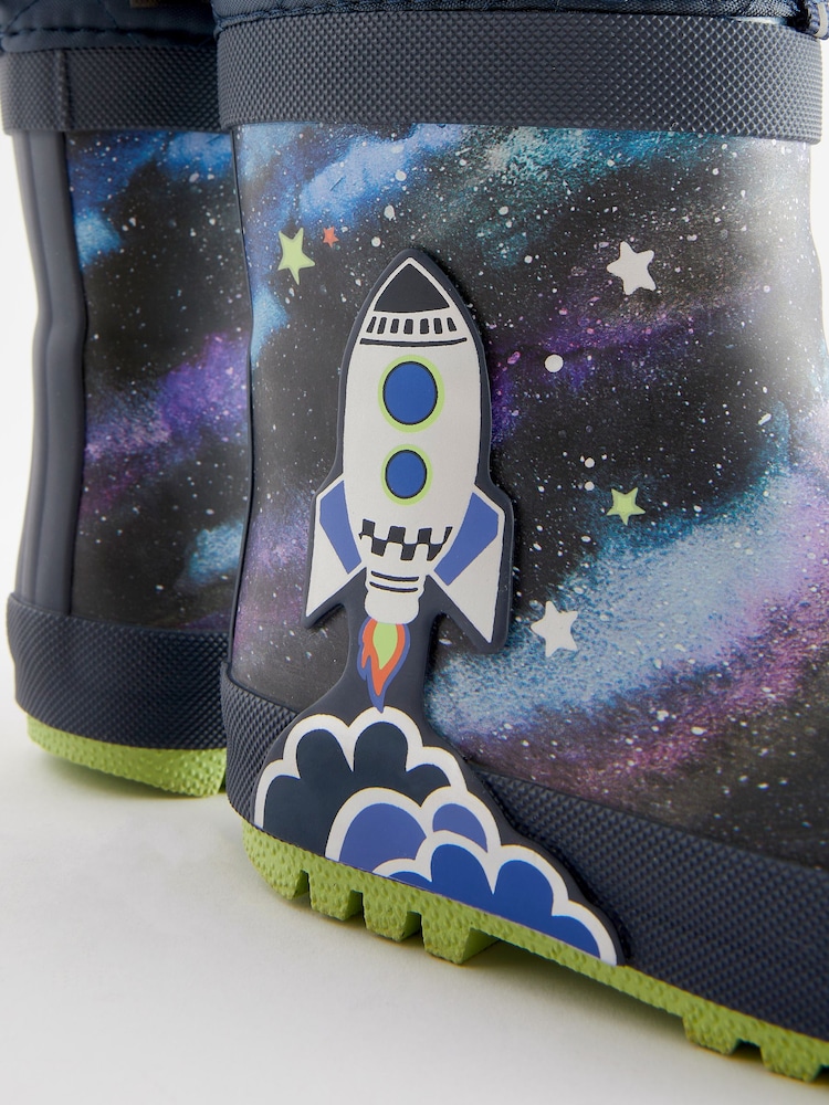 Black Rocket Cuff Wellies - Image 6 of 7