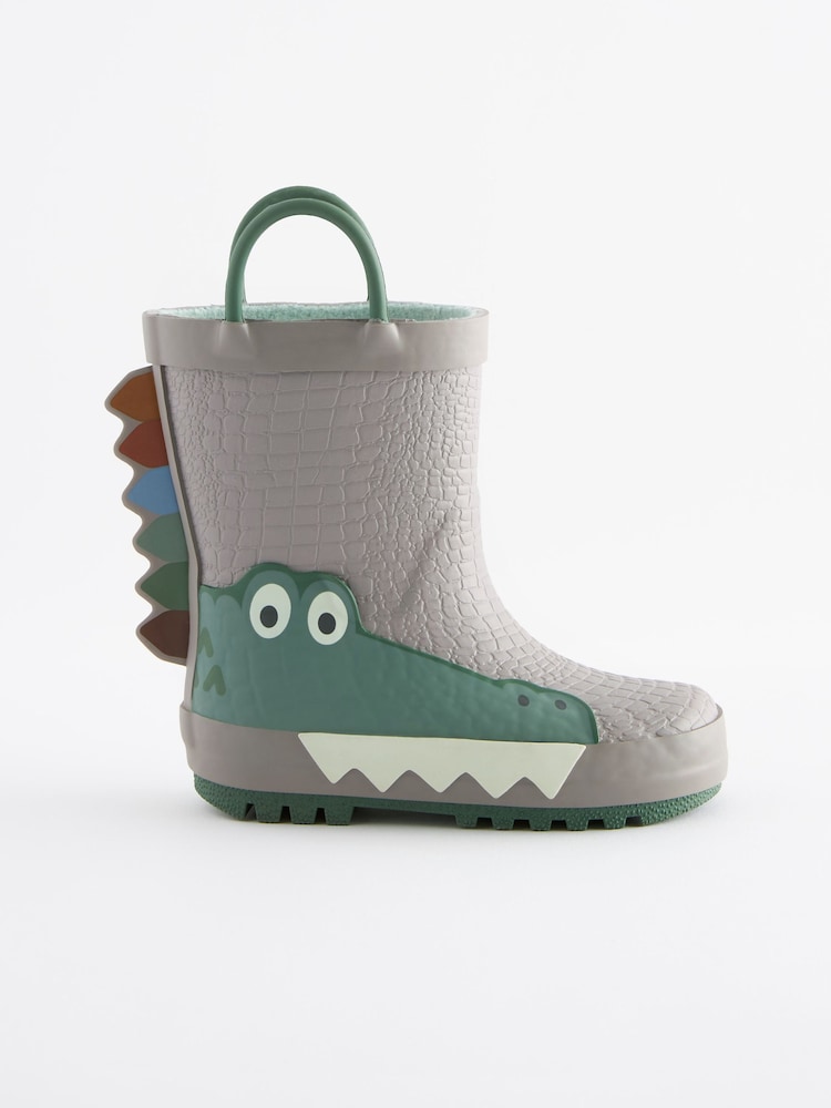 Neutral, 3D-Krokodil - Gummistiefel - Bild 2 von 5 Neutral, 3D-Krokodil - Gummistiefel - Bild 2 von 5