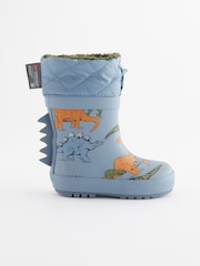 Blue Dinosaur Cuff Wellies - Image 2 of 6
