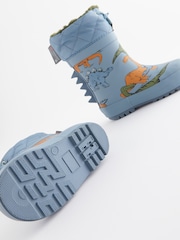Blue Dinosaur Cuff Wellies - Image 6 of 6