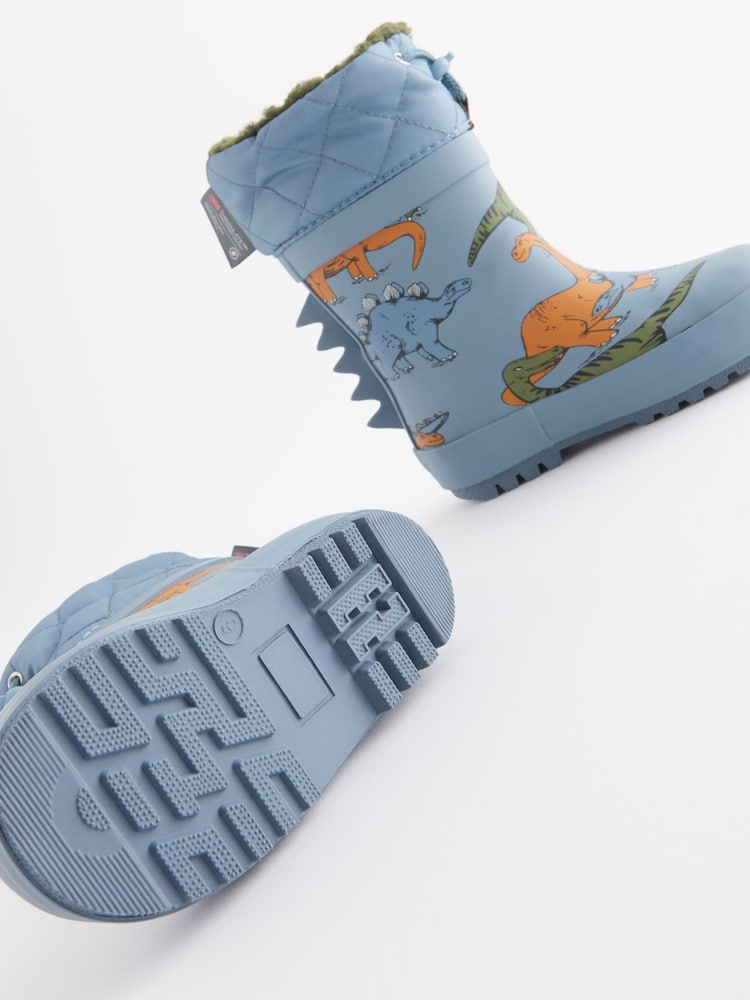 Blue Dinosaur Cuff Wellies - Image 6 of 6