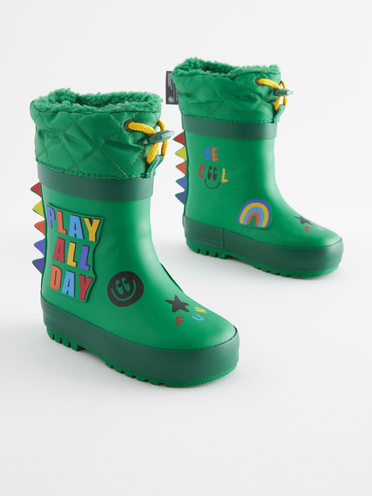 Green Play All Day Cuff Wellies - Image 1 of 7