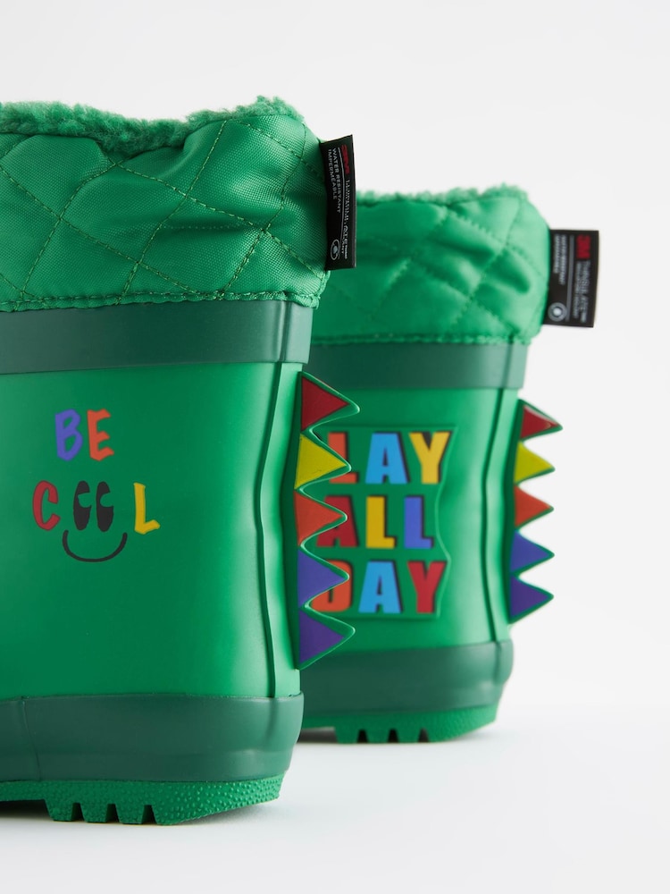 Green Play All Day Cuff Wellies - Image 4 of 7