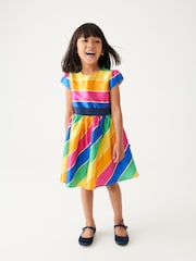 Little Bird by Jools Oliver Multi Multicoloured Striped Party Dress - Image 1 of 8