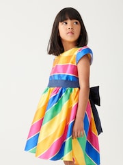 Little Bird by Jools Oliver Multi Multicoloured Striped Party Dress - Image 2 of 8
