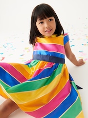 Little Bird by Jools Oliver Multi Multicoloured Striped Party Dress - Image 4 of 8