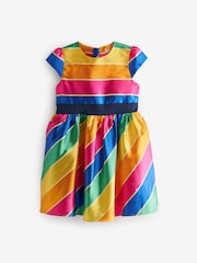 Little Bird by Jools Oliver Multi Multicoloured Striped Party Dress - Image 5 of 8