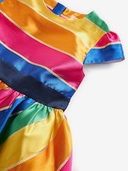 Little Bird by Jools Oliver Multi Multicoloured Striped Party Dress - Image 7 of 8
