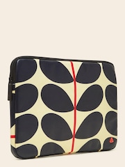 Orla Kiely Solid Stem Navy 13 Inch 100% Cotton Laptop Case - Image 2 of 4