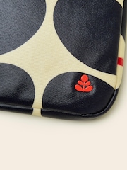 Orla Kiely Solid Stem Navy 13 Inch 100% Cotton Laptop Case - Image 4 of 4