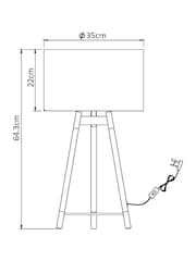 Black Hudson Table Lamp - Image 5 of 5