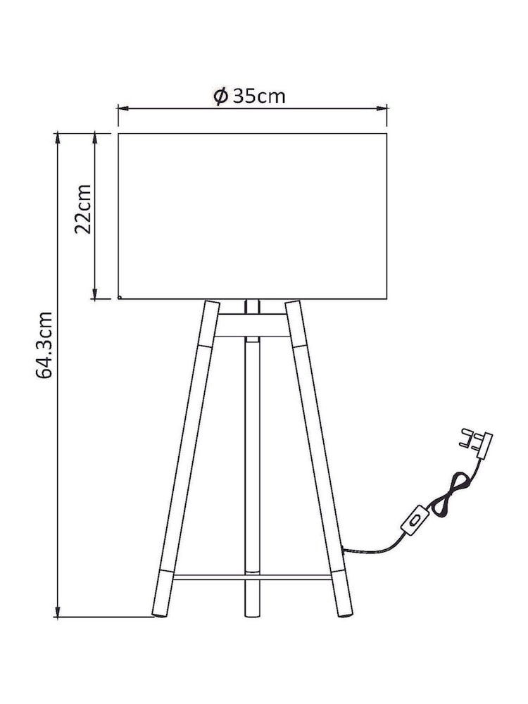 Black Hudson Table Lamp - Image 5 of 5