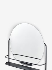 Black Moderna Shelf Wall Mirror - Image 3 of 4