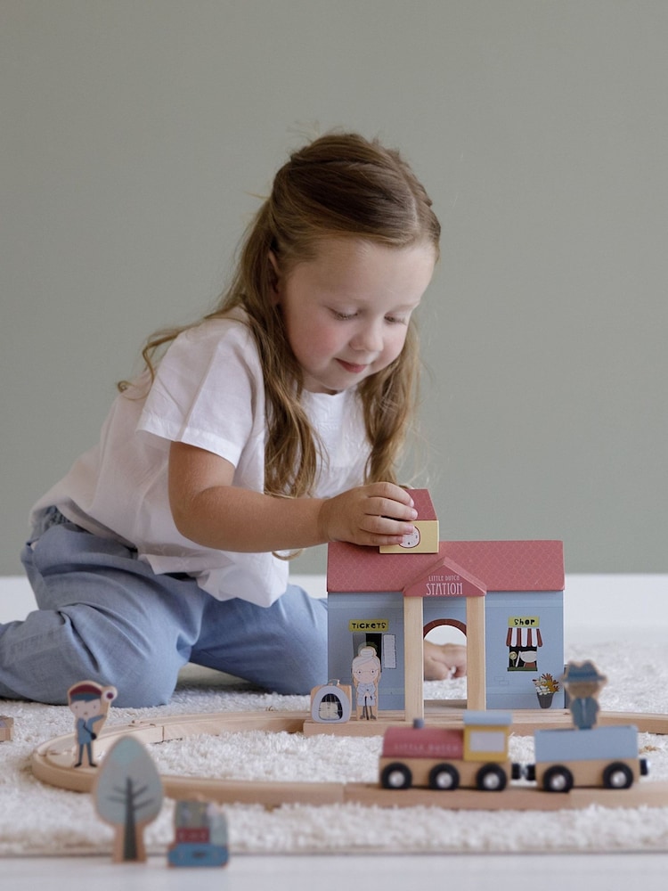 Little Dutch Multi Railway Train Extension Station Toy - Image 1 of 3