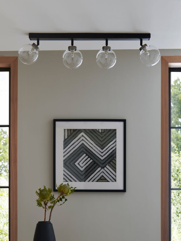 Black Jackson 4 Light Bar Ceiling Spot Light - Image 2 of 5 Black Jackson 4 Light Bar Ceiling Spot Light - Image 2 of 5