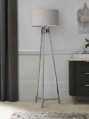 Chrome Hudson Floor Lamp - Image 2 of 6