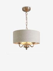 Brushed Chrome Burford 3 Light Chandelier Light - Image 6 of 6