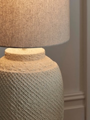 Ivory Cream Moreton Floor Lamp - Image 3 of 6