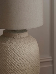 Ivory Cream Moreton Floor Lamp - Image 4 of 6