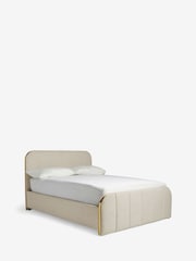 Tweedy Plain Light Natural Mia Upholstered Ottoman Storage Bed Frame - Image 8 of 9