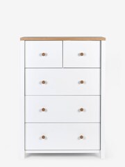 White Malvern Junior Kids Multi Chest of Drawers - Image 4 of 7
