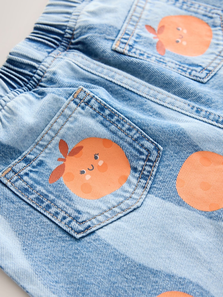 Denim Orange - Jean imprimé (3mois -7an) - Image 4 sur 4