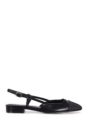 Linzi Black Junie Court Shoes With Squared Toe - Image 2 of 4