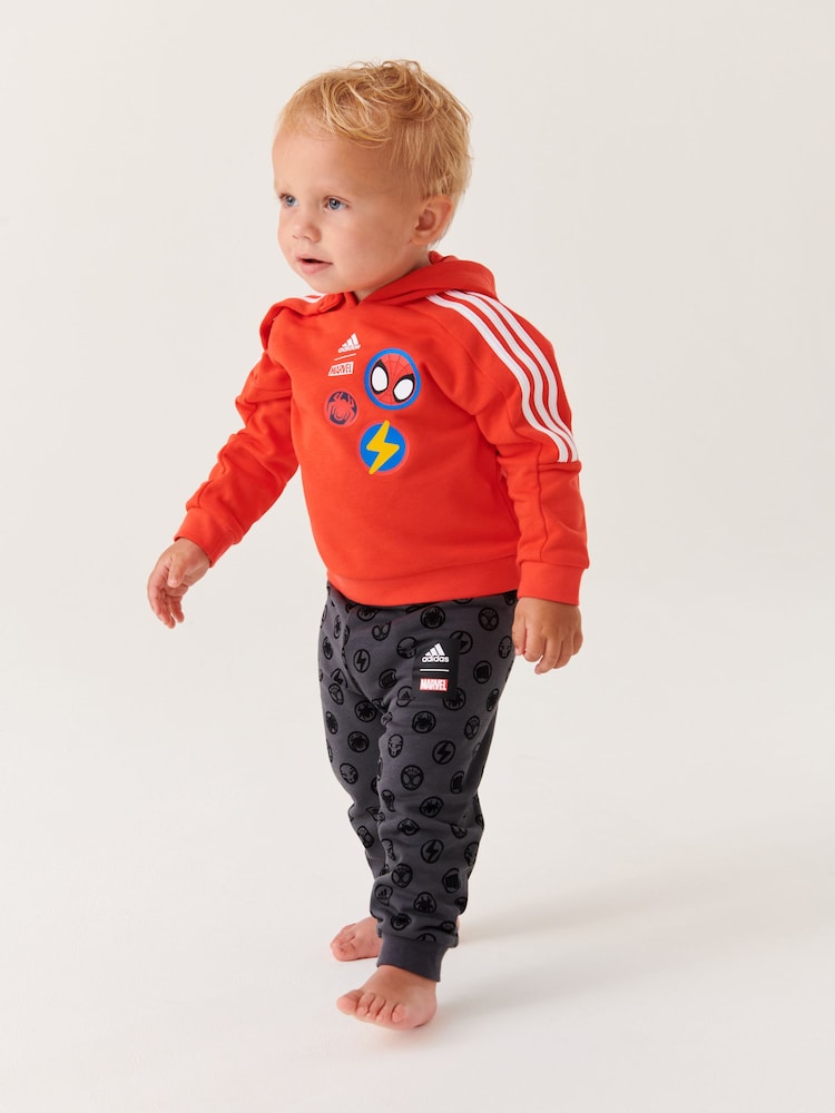 adidas Red Sportswear Infant adidas x Marvel Spider-Man Tracksuit - Image 1 of 8