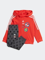 adidas Red Sportswear Infant adidas x Marvel Spider-Man Tracksuit - Image 5 of 8