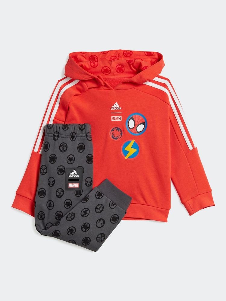 adidas Red Sportswear Infant adidas x Marvel Spider-Man Tracksuit - Image 5 of 8